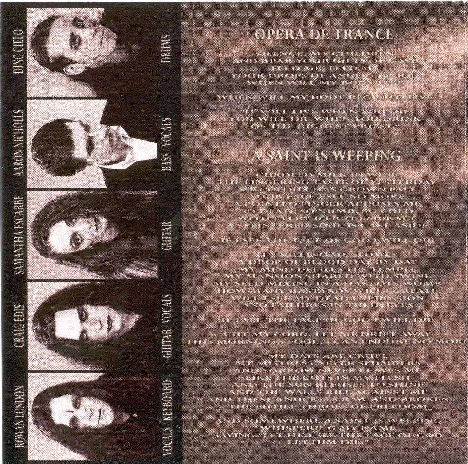 Opera de Trance / A Saint is Weeping